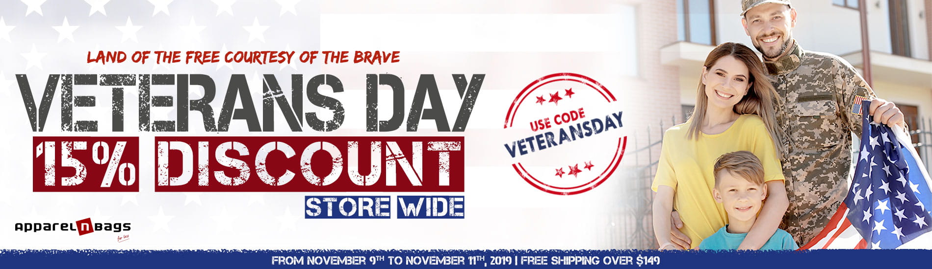 Veterans Day Sale 2019