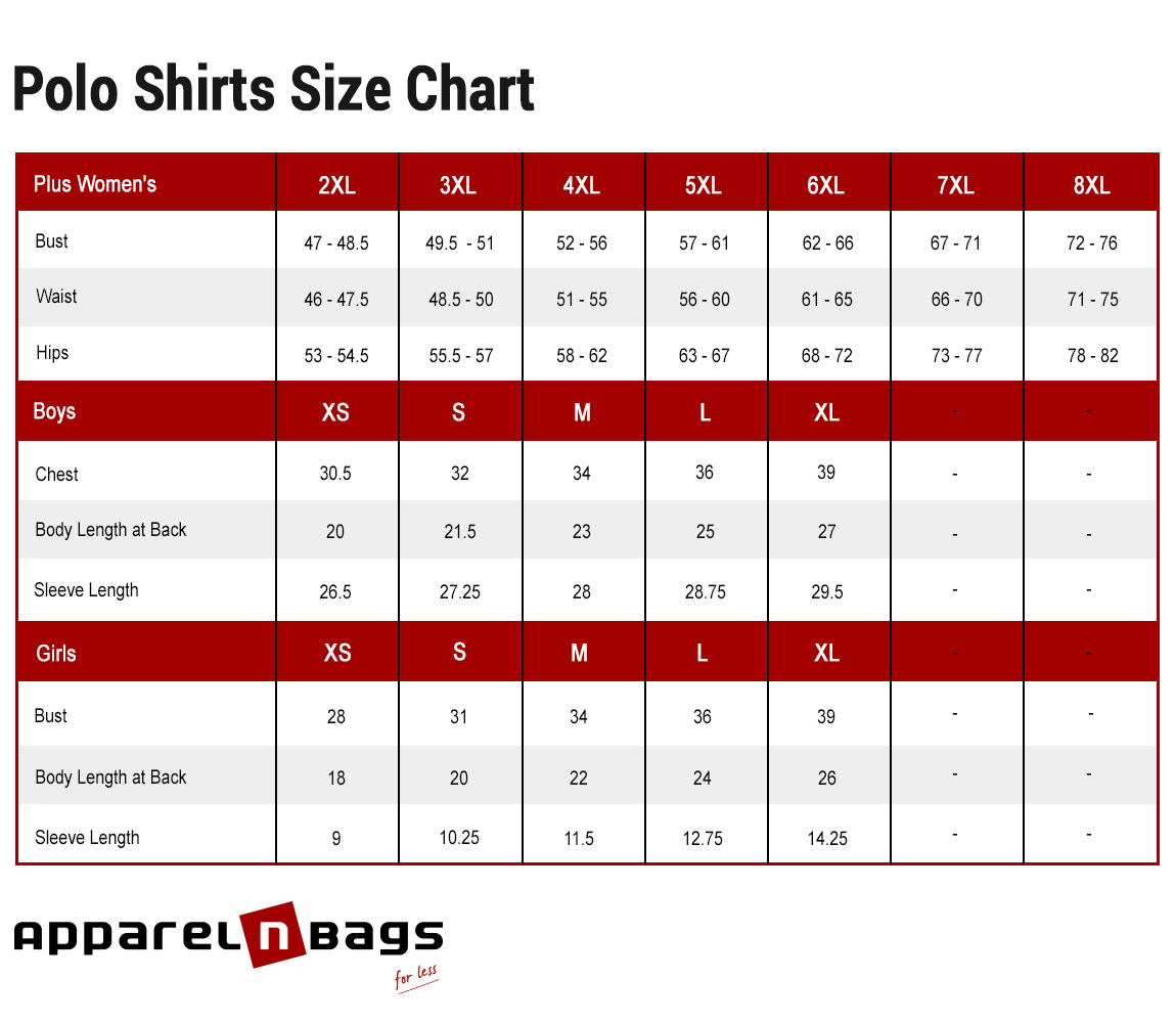 Polo Ralph Size Chart For Shirts