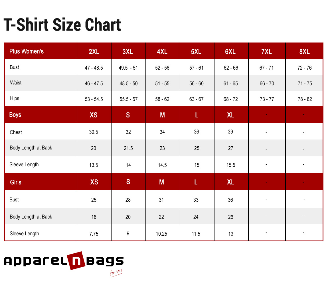 how to measure t shirt size