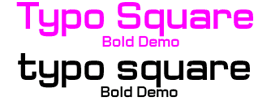 Typo Square Bold Demo