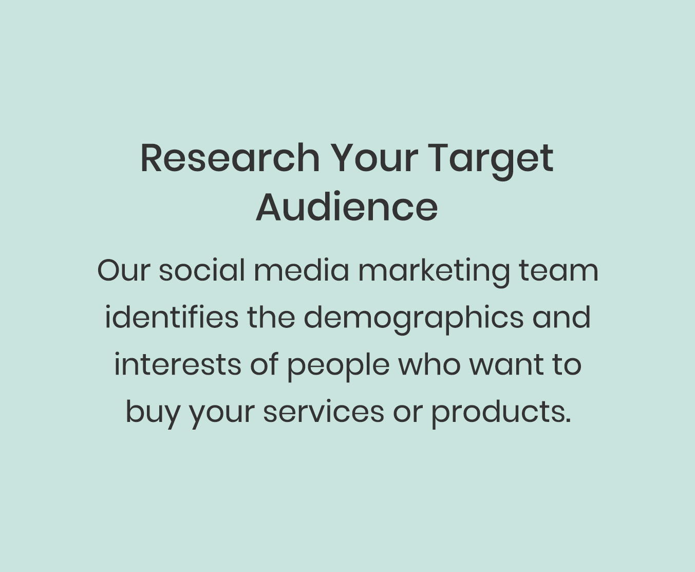 research your target audience