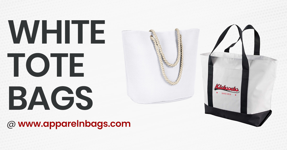 Elevate Your Look with Wholesale White Tote Bags ApparelnBags