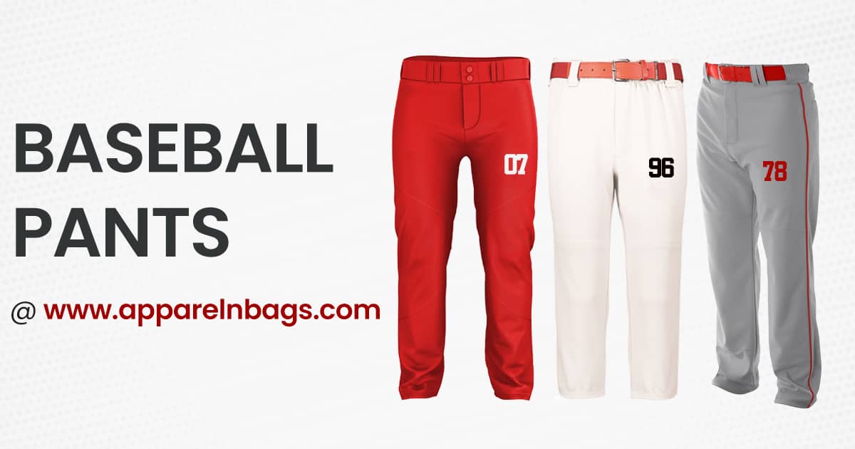 Youth Pinstripe Baseball Pants, White & Red - Extra Small 