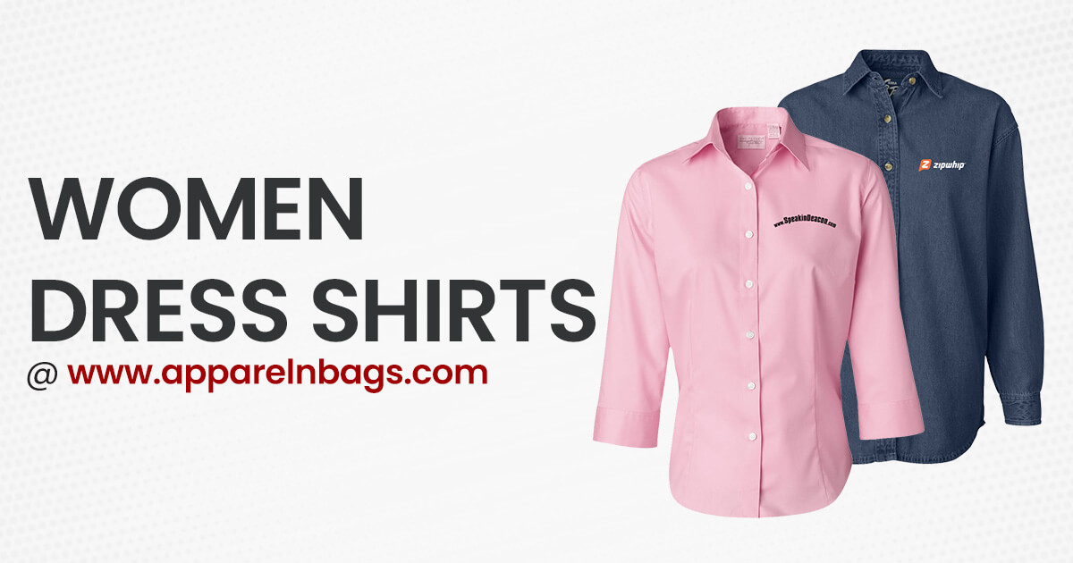 Shop Stylish Custom Dress Shirts for Women at ApparelnBags