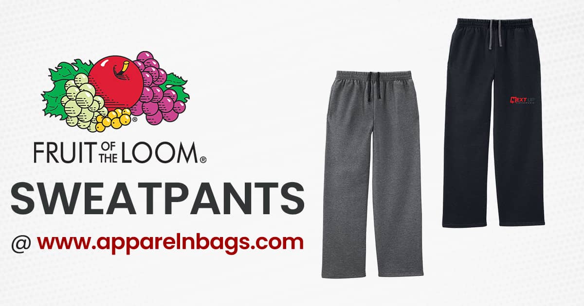 orange fruit of the loom sweatpants