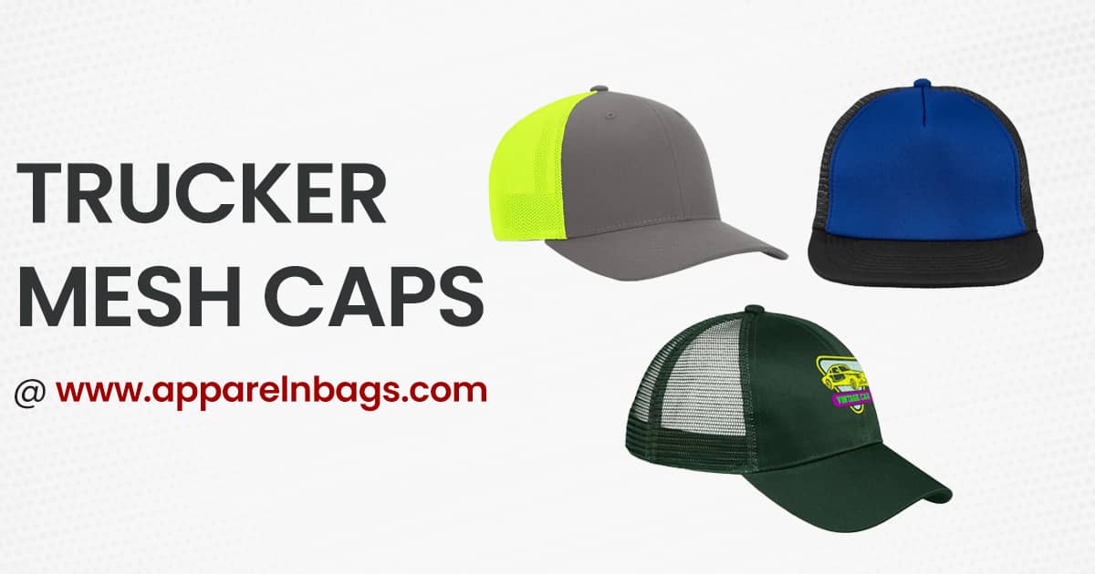 Buy Trucker Mesh Caps for Men and Women | ApparelnBags.com