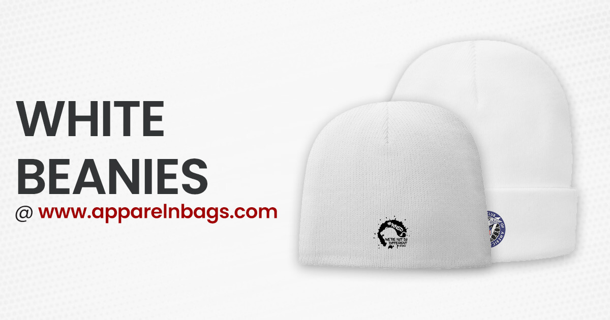 Shop Wholesale White Beanies - ApparelnBags