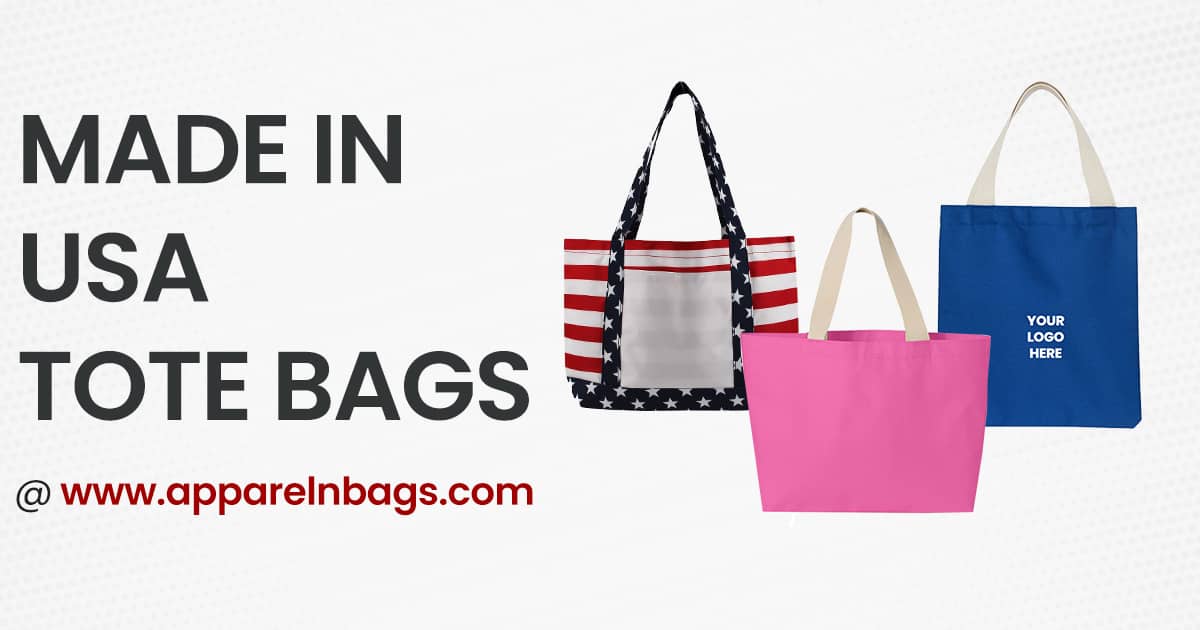 Shop Stylish wholesale tote bags made in USA at ApparelnBags