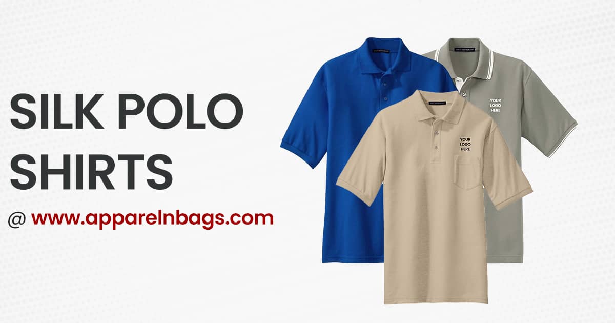 Shop Custom Silk Polo Shirts for Men and Women at ApparelnBags