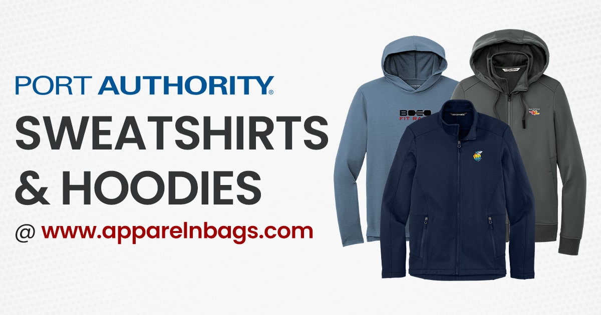 Affordable Custom Port Authority Sweatshirts | ApparelnBags