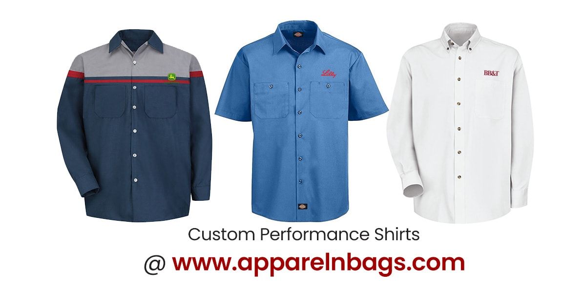 Custom Embroidered & Printed Performance Shirts For Men & Women