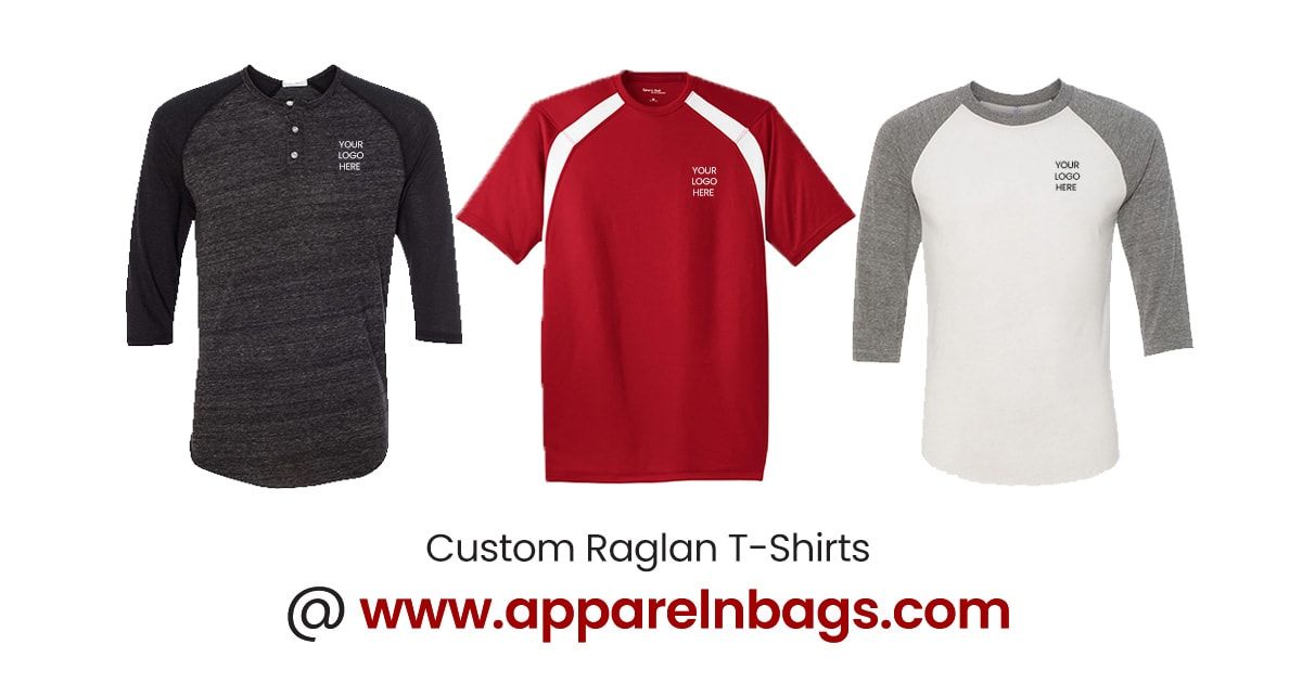 Custom Embroidered, Printed & Sublimated Raglan T-Shirts