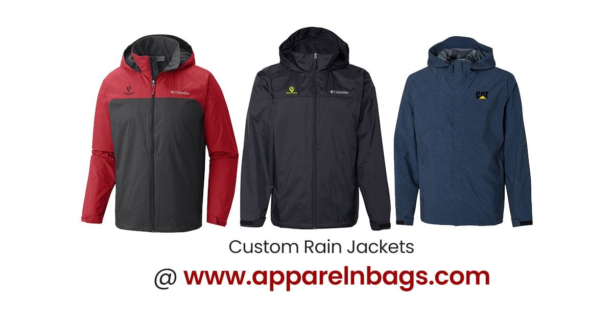 Custom Embroidered, Printed & Sublimated Rain Jackets