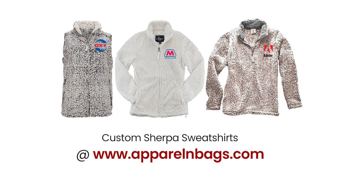 personalized sherpa pullover