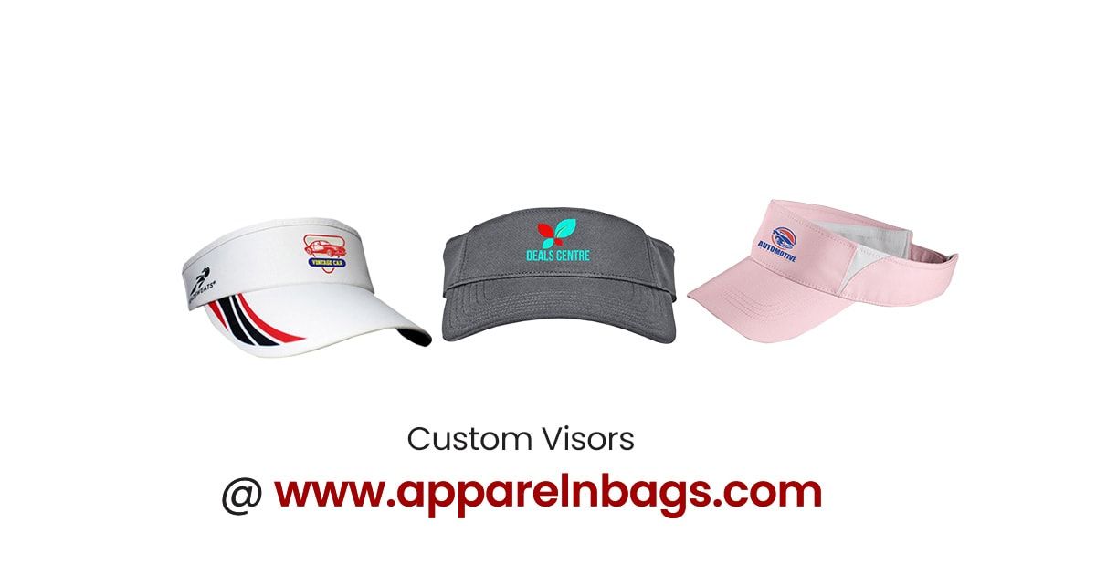 Custom Embroidered, Printed & Sublimated Visors ApparelnBags