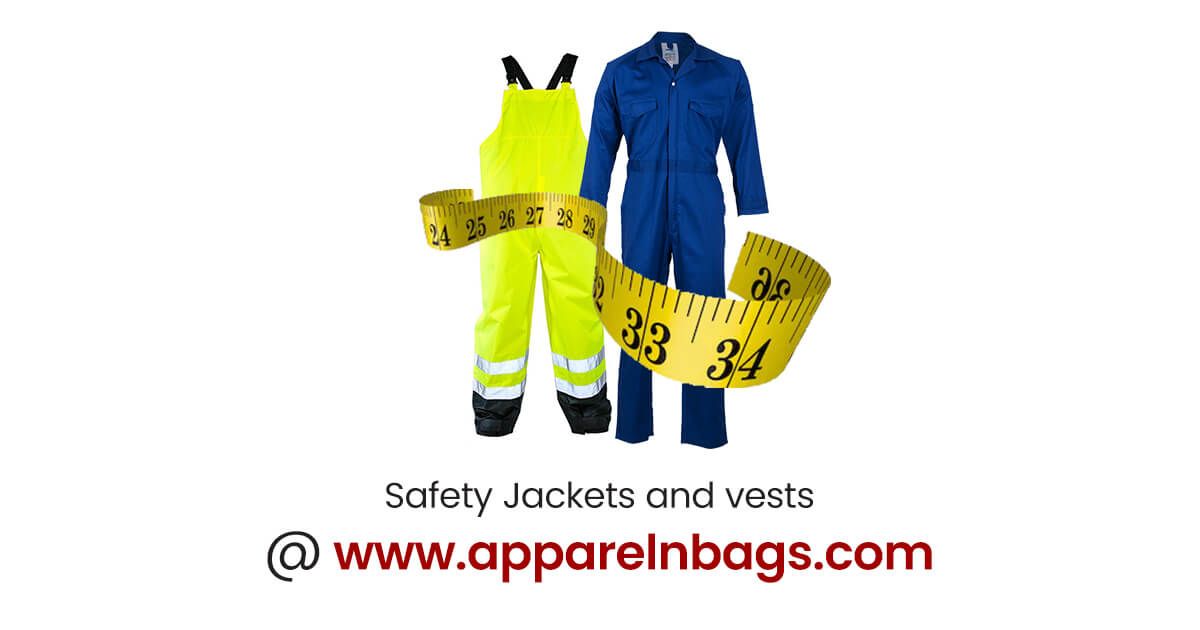 Safety Jacket & Vest Size Chart & Measurements Guide
