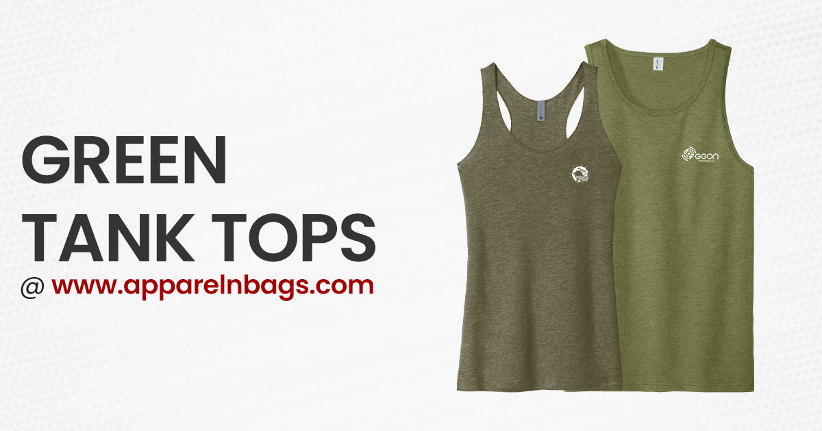 Shop Custom Green Tank Tops for Women and Men ApparelnBags