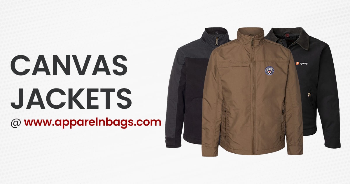 Affordable and Stylish Custom Canvas Jackets at ApparelnBags