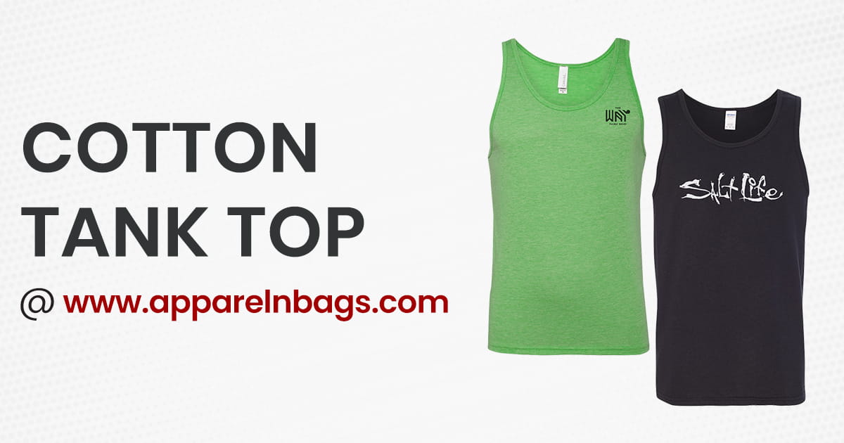 Shop Affordable Custom Cotton Tank Tops at ApparelnBags