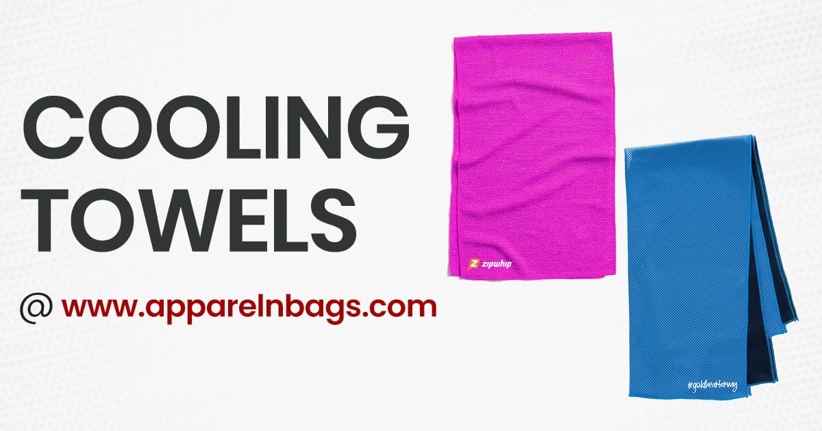 Shop Custom Cooling Towels in Bulk at ApparelnBags