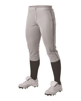 Alleson Athletic 625PBW Women's Belted Piped Fastpitch Pants