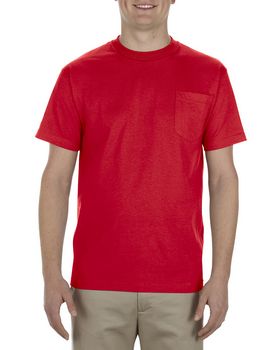 Alstyle AL1305 Adult 6.0 oz.; 100% Cotton Pocket T-Shirt