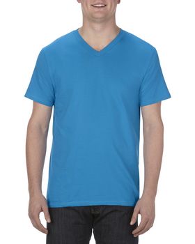 Alstyle AL5300 Adult 4.3 oz.; Ringspun Cotton V-Neck T-Shirt