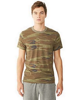 Alternative 01973EA Men's Eco Jersey Print Short Sleeve T-Shirt