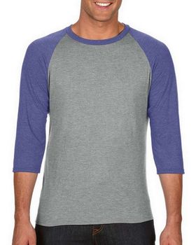 Anvil A6755 Men's Tri-Blend 3/4-Sleeve Raglan T-Shirt