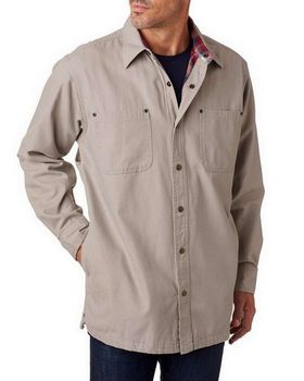 Backpacker BP7006 Men's Canvas Shirt Jacket with Flannel Lining