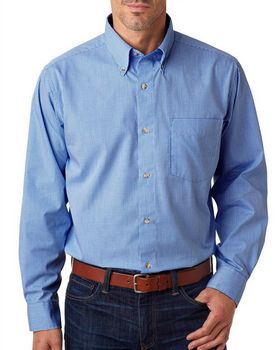 Backpacker BP7011 Men's Yarn-Dyed Micro-Check Woven