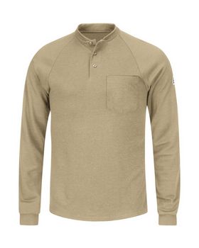 Bulwark SML2 Long Sleeve Henley Shirt- CoolTouch2