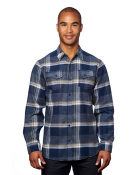 Burnside B8219 Mens Snap-Front Flannel Shirt