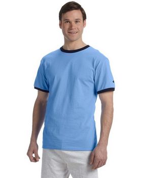 Champion T1396 Men's Cotton Tagless Ringer T Shirt