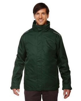 Core365 88205 Region Mens 3 In 1 Jacket with Fleece Liner