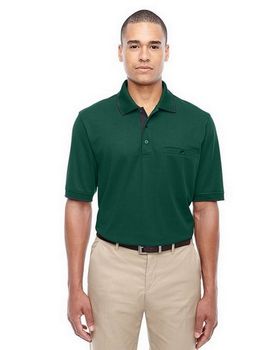 Core365 88222 Mens Motive Performance Pique Polo with Tipped Collar