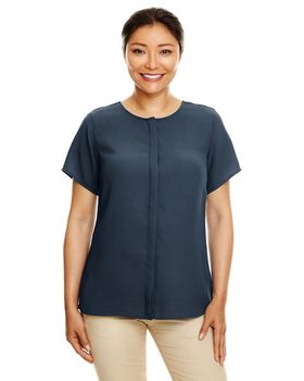 Devon &amp; Jones DP612W Perfect Fit Short Sleeve Crepe Blouse