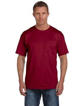 Fruit Of The Loom 3930P Men's 100% Pocket Tee