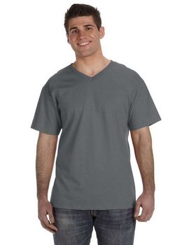 Fruit of the Loom 39VR Men's 100% Heavy Cotton HD V-Neck T-Shirt