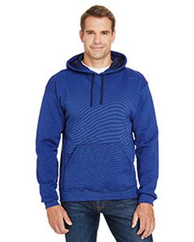 Fruit Of The Loom SF77R Adult 7.2 oz. Sofspun Striped Hooded Sweatshirt