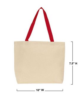 Gemline 220 Women's Colored Handle Tote