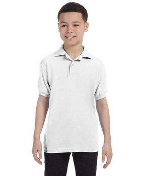 Hanes Stedman 054Y Youth 50/50 Jersey Knit Polo