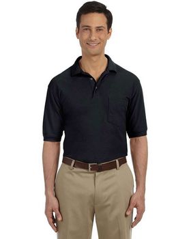 Harriton M265P Men's Easy Blend Polo with Pocket