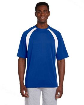Harriton M322 Men's Athletic Sport Color Block T-Shirt