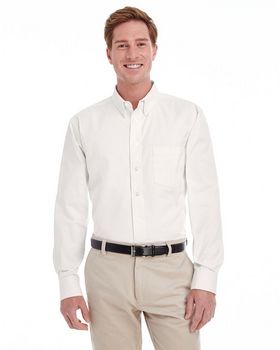 Harriton M581T Men's Tall Foundation Twill Shirt with Teflon