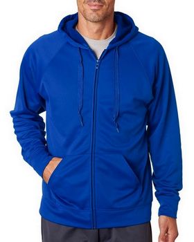 Jerzees PF93 Men's Sport Tech Fleece Full-Zip Hooded Sweatshirt