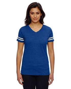 LAT 3507 - Women's Fine Jersey V-Neck Tee