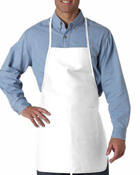 Liberty Bags 8200 Heather NL2R Long Round Bottom Cotton Twill Apron