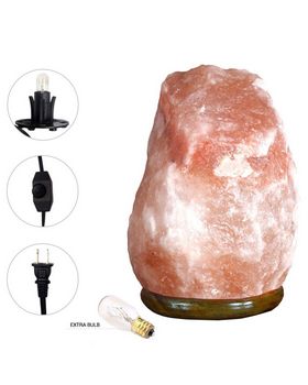 Natures Artifacts Himalayan Rock Salt Lamp With Chord &amp; Dimmer - Extra Bulb