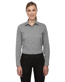 North End 78802 Women's Central Ave Melange Performance Shirt